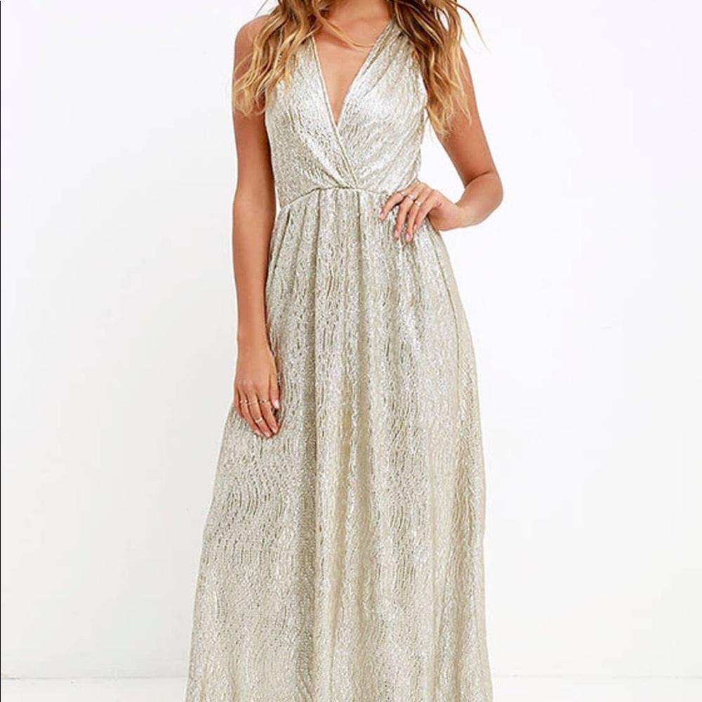 Lulu’s All That Glitters is Good Maxi Dress.